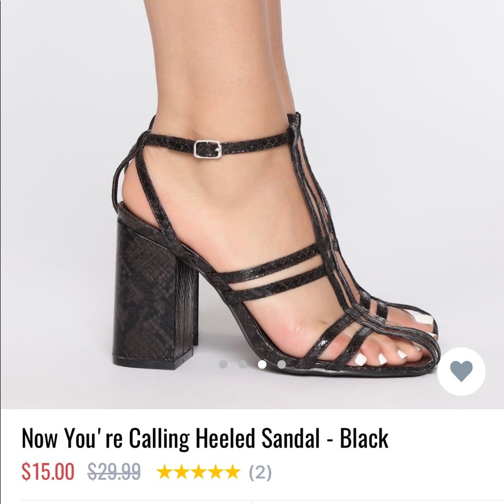 Now you’re calling heeled sandal- black